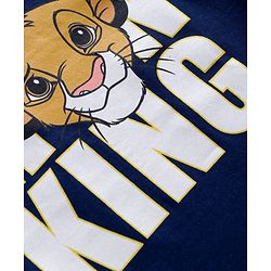Babyhug Disney Single Jersey Knit Half Sleeve T-Shirt & Shorts Set With Lion King Graphics - Multicolour