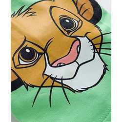 Babyhug Disney Single Jersey Knit Half Sleeve T-Shirt & Shorts Set With Lion King Graphics - Multicolour