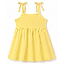 Babyhug 100% Cotton Knit Sleeveless Floral Printed Frocks With Bow Applique Pack Of 2 - Multicolor