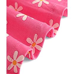 Babyhug 100% Cotton Knit Sleeveless Floral Printed Frocks With Bow Applique Pack Of 2 - Multicolor