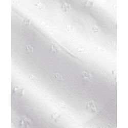 Babyhug 100% Cotton Swiss Dot Woven Frill Sleeves Floral Embroidered Top With Schiffli Detailing - Multicolor