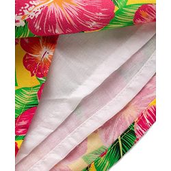 Babyhug Cotton Woven Sleeveless Frock With Floral Print - Multicolor