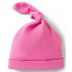 Babyhug 100% Cotton Interlock Knit Cap, Mittens & Booties Set With Cutie Print Pink - Diameter 10 cm
