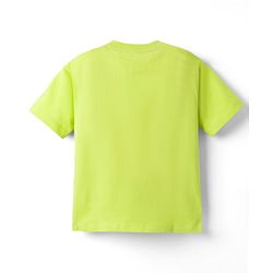 Babyhug Disney 100% Cotton Knit Half Sleeves Oversize T-Shirt With Lion King Graphic - Limegreen