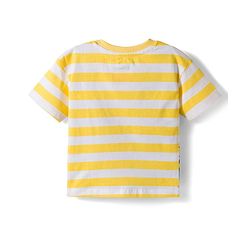 Babyhug Disney Single Jersey Knit Half Sleeves Oversized T-Shirt with Mickey Mouse Graphics - Multicolor