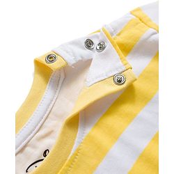 Babyhug Disney Single Jersey Knit Half Sleeves Oversized T-Shirt with Mickey Mouse Graphics - Multicolor