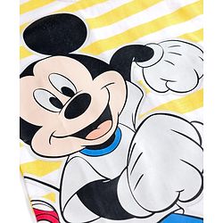 Babyhug Disney Single Jersey Knit Half Sleeves Oversized T-Shirt with Mickey Mouse Graphics - Multicolor