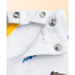 Babyhug Disney Single Jersey Knit Half Sleeves T-Shirt With Lion King Graphics - White