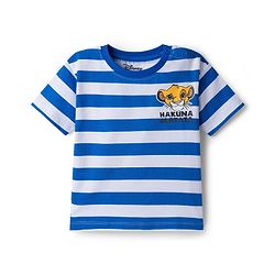 Babyhug Disney 100% Cotton Knit Half Sleeves Oversize T-Shirts With Lion King Graphic Pack of 2 - Multicolour