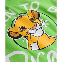Babyhug Disney 100% Cotton Knit Half Sleeves Oversize T-Shirts With Lion King Graphic Pack of 2 - Multicolour