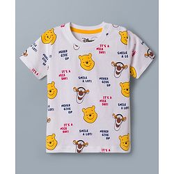 Babyhug Disney Single Jersey Knit Half Sleeves T-Shirts With Winnie & Friends Graphics Pack of 3 - Multicolor