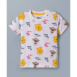 Babyhug Disney Single Jersey Knit Half Sleeves T-Shirts With Winnie & Friends Graphics Pack of 3 - Multicolor
