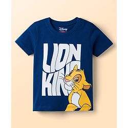 Babyhug Disney 100% Cotton Knit Half Sleeve T-Shirts With Simba & Friends Graphic Pack of 3 - Multicolour