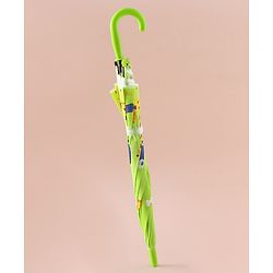 Babyhug Free Size Umbrella with Animal Print - Green