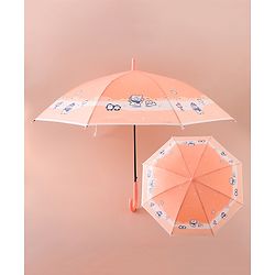 Babyhug Umbrella With Animal Print - Pink