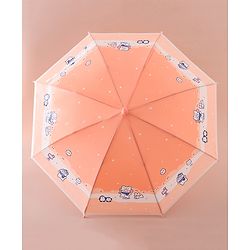Babyhug Umbrella With Animal Print - Pink