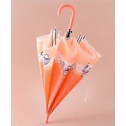 Babyhug Umbrella With Animal Print - Pink