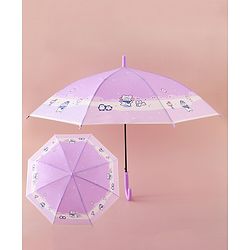 Babyhug Free Size Umbrella with Penguin Print - Purple