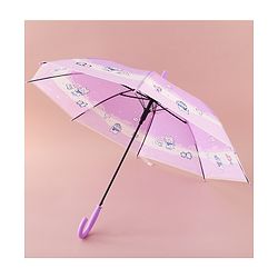 Babyhug Free Size Umbrella with Penguin Print - Purple