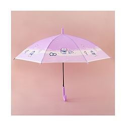 Babyhug Free Size Umbrella with Penguin Print - Purple