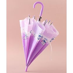 Babyhug Free Size Umbrella with Penguin Print - Purple