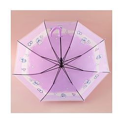 Babyhug Free Size Umbrella with Penguin Print - Purple