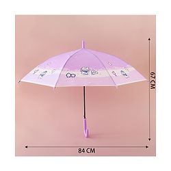 Babyhug Free Size Umbrella with Penguin Print - Purple
