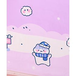 Babyhug Free Size Umbrella with Penguin Print - Purple