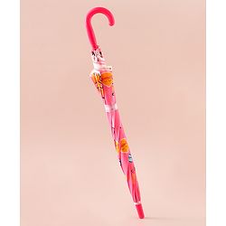 Babyhug Free Size Umbrella with Animal Print - Pink