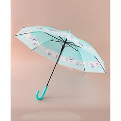 Babyhug Free Size Umbrella with Penguin Print - Light Blue
