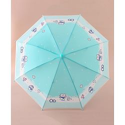 Babyhug Free Size Umbrella with Penguin Print - Light Blue