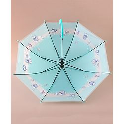 Babyhug Free Size Umbrella with Penguin Print - Light Blue