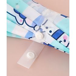 Babyhug Free Size Umbrella with Penguin Print - Light Blue