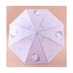 Babyhug Free Size Umbrella with Unicorn Print - Purple
