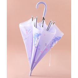 Babyhug Free Size Umbrella with Unicorn Print - Purple