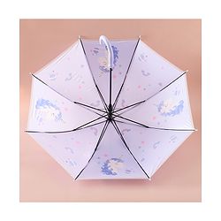 Babyhug Free Size Umbrella with Unicorn Print - Purple