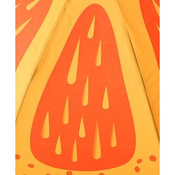 Babyhug Free Size Umbrella with Orange Print - Multicolor