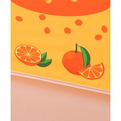 Babyhug Free Size Umbrella with Orange Print - Multicolor