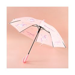 Babyhug Free Size Umbrella with Unicorn Print - Pink
