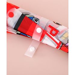 Babyhug Free Size Umbrella with Car Print - Red