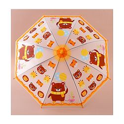Babyhug Free Size Umbrella with Teddy Bear Print - Yellow