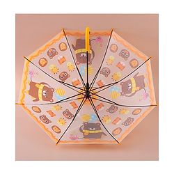 Babyhug Free Size Umbrella with Teddy Bear Print - Yellow