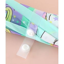 Babyhug Free Size Umbrella with Unicorn Print - Sea Green