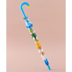 Babyhug Free Size Umbrella with Animal Print - White