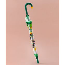 Babyhug Free Size Umbrella With Penguin Print - Green