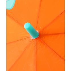 Babyhug Free Size Umbrella with Owl Print - Sea Green