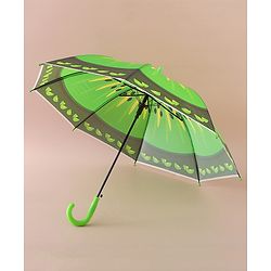 Babyhug Free Size Umbrella with Kiwi Print - Green