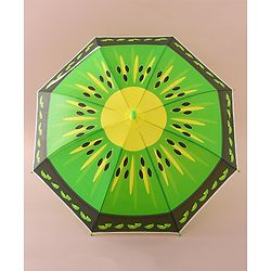 Babyhug Free Size Umbrella with Kiwi Print - Green