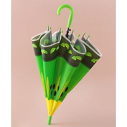 Babyhug Free Size Umbrella with Kiwi Print - Green