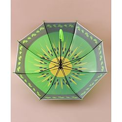 Babyhug Free Size Umbrella with Kiwi Print - Green